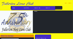 Desktop Screenshot of fullertonlionsclub.org